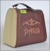 Jewellery casket of small form in the shape of a suitcase,