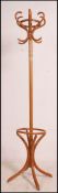 A 20th century Thonet style bentwood hatstand. Shaped base with hooks atop.