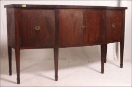 A good quality early 20th century Regency sideboard dresser in mahogany with ebonised string
