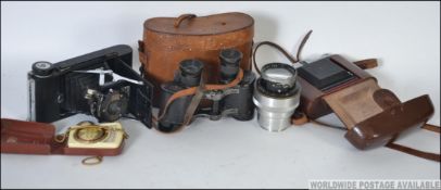 A vintage Zeiss Ikon Nettar folding bellows 120 roll Camera with a 75mm f/4.