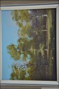 George Horne (1900-) An oil on board painting of a woodland scene entitled ' Spring in the Forest