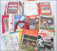 A collection of post war football programmes with the earliest dating to 1948 England V Scotland
