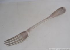 A Georgian silver hallmarked fork by Thomas Blake, London 1814.
