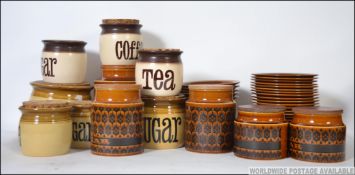 A large collection of retro Hornsea and TG Green kitchen ware and part service to include several