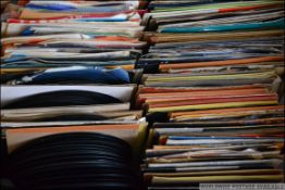 A good collection of vinyl 45rpm singles dating from the 1960's through to the 1980's to include
