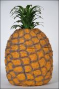 A Britvic pineapple shaped ice bucket ( missing name plate ) having the original liner to centre.