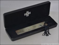 A silver hallmarked book marker / page marker being hallmarked for Birmingham. Weight 11.4g.