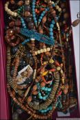 A large collection of costume jewellery ,