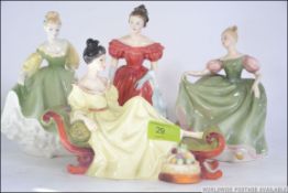 Royal Doulton ladies x 4 .