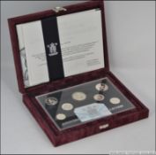 A 1996 Royal Mint United Kingdom Silver Collection of seven proof coins,