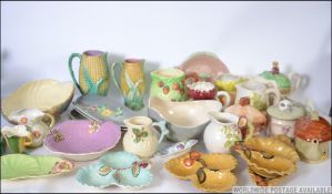 A large collection of good English ceramics to include Shorter and Sons trefoil dishes,