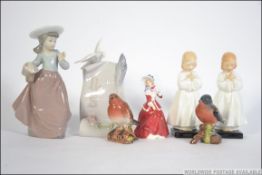 2 vintage Beswick bird figurines to include Chaffinch 991, Robin 980.