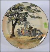 A vintage Royal Doulton charger / plate entitled The Gipsies being from the Old English Series.
