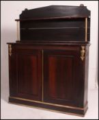 A 19th century rosewood and gilt ormulu mounted chiffonier / pier cabinet.