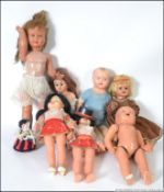 A collection of vintage continental vintage dolls, many with original clothing please see images.