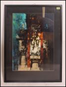 A framed and glazed contemporary watercolour painting by Martin Bright of The Royal West Of England