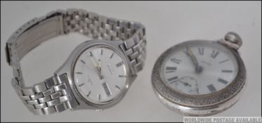 A 1970's vintage gentlemans Seiko wristwatch with baton numerals,