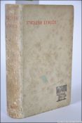 English Lyrics; 1885 Kegan Paul & Trench & Co. First Edition.