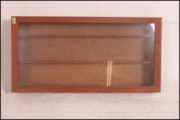 A 20th century scratch built display cabinet,