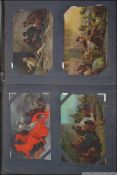 An early 20th century postcard album consisting of many postcards of a religious / eclesiastical