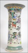 A 19th century Chinese famille rose tall