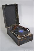 An early 20th century portable Decca 130