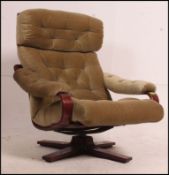 A retro 20th century bentwood swivel arm