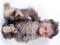 MONKEY: A mid century stuffed toy monkey