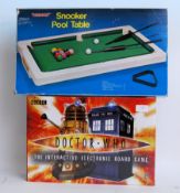 GAMES: an original vintage Bluebox made Snooker Pool Table, complete,