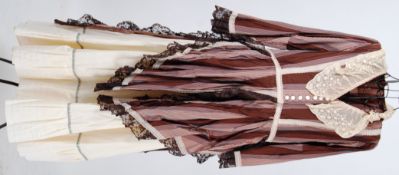 EDWARDIAN: Edwardian two piece button fr