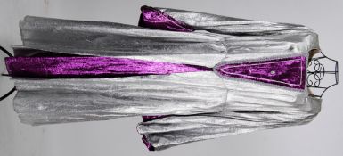 PANTOMIME: A silver and purple coloured