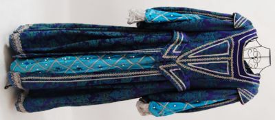 TUDOR: A Tudor court style ladies blue /