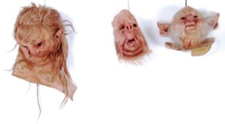MASKS: A group of 3 grotesque latex mask