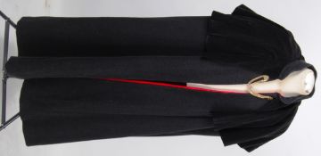 CAPE: A gentlemans long black woolen cap