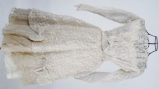 WEDDING DRESS: A vintage wedding dress f