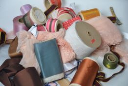 RIBBONS: A mixed job lot of costumiers r