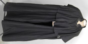 CAPE: A gentlemans long black woolen cap