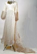 WEDDING DRESS: An original vintage 1970'