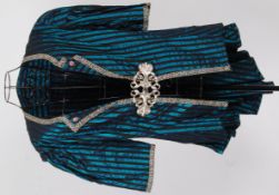 TAILCOAT: A satin striped tunic jacket /