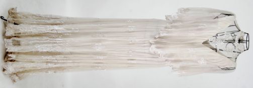 WEDDING DRESS: A vintage original ivory