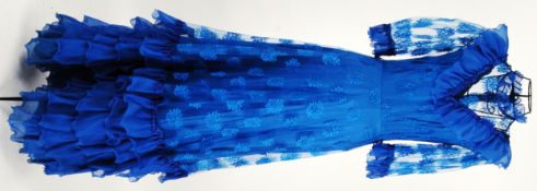 EDWARDIAN DRESS: An Edwardian style blue