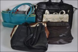 A collection of retro ladies handbags to include a bag by Natalie Anderson and others please see