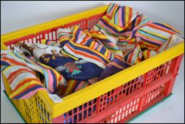 A collection of vintage and retro ladies scarves to include silk and others,