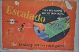 An original vintage Chad Valley made Escalado table top horse racing game, complete,