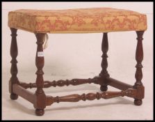 A Jacobean revival solid country oak in the 17th century style being marked to the underside for