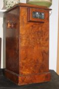 A Victorian burr walnut table top stereo viewer.