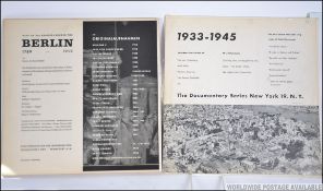 Two vinyl records the first being Gebrochene Verspechungen ( Broken promises ) Nazi Germany 1933 -