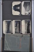 MILITARY WWII; German photo album x61 images showing bomb damaged buildings, Victory Bridge,