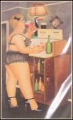 Beryl Cook, homage to Gilroy / Guinness , bar scene , ' DRINKIES ' LTD print to 35/650.