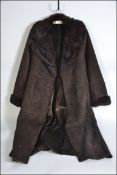 A vintage fur coat and a ladies vintage suede coat ( see illustrations) L145cm
